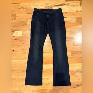 Zara Kate Moss Black denim flare, low waist